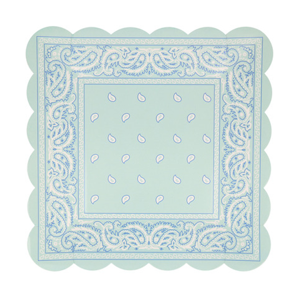 Тарелки квадратные "Ковбои" 8 шт (24 х 24 см)