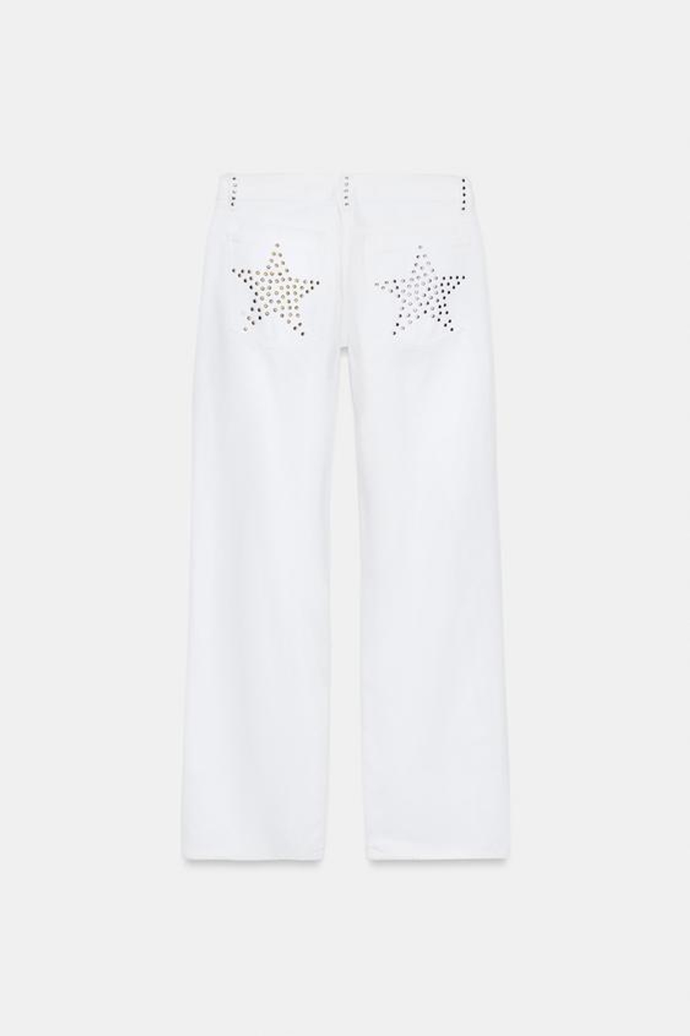 ZARA ДЖИНСЫ ZW COLLECTION LOOSE BARREL СО СРЕДНЕЙ ПОСАДКОЙ, БЕЛЫЙ