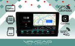 Магнитола для Ford Mondeo 4, Focus 2, S-Max/Galaxy и пр. (ШГУ овальное) - Vaycar VA17-1140-2K на Android 13, 8-ядер, 2K QLED, ТОП процессор, CarPlay,4G SIM-слот