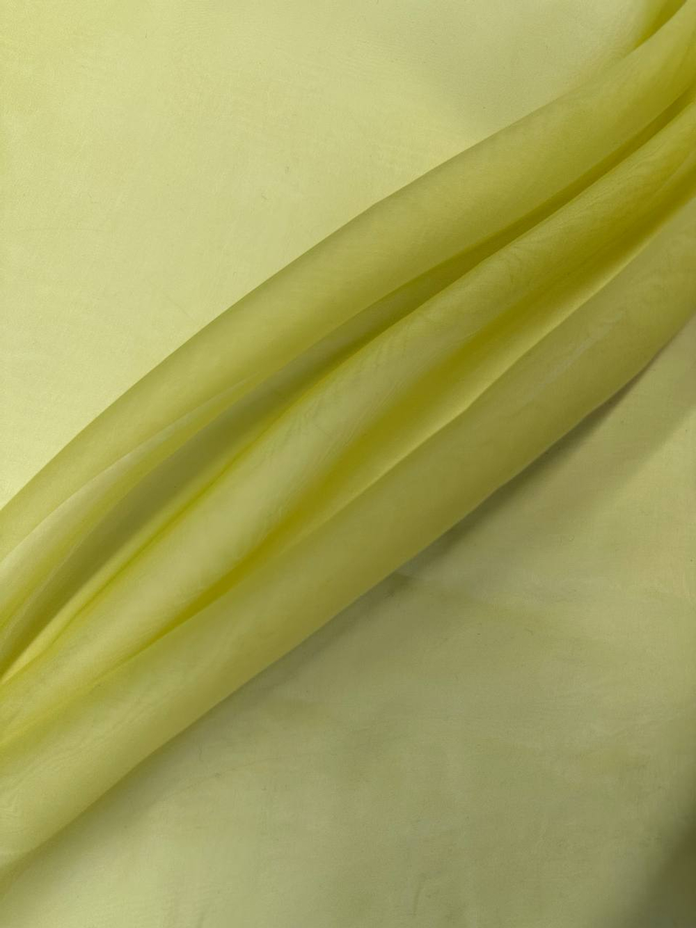 Шелк органза лаймовый