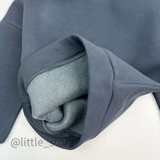 Комплект из футера с начесом, Графит