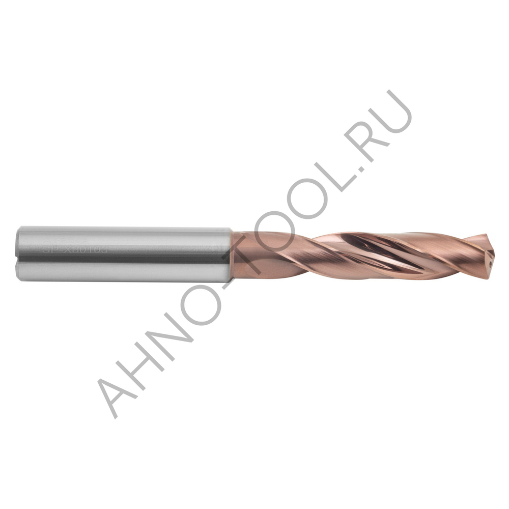 Сверло  9.1мм монолитное твердосплавное 3D с подводом СОЖ. SP-X801030910 VHM AHNO