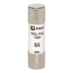 Плавкая вставка цилиндрическая ПВЦ (14x51) 6А EKF (10.00 шт.)