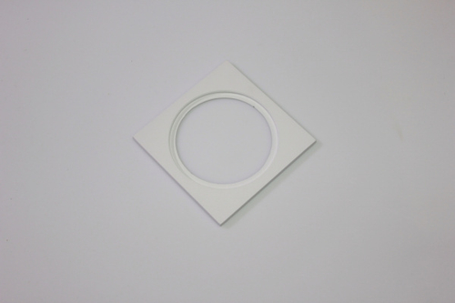 Декоративная одинарная рамка (белая) под светильник серии ROUND-IN-02