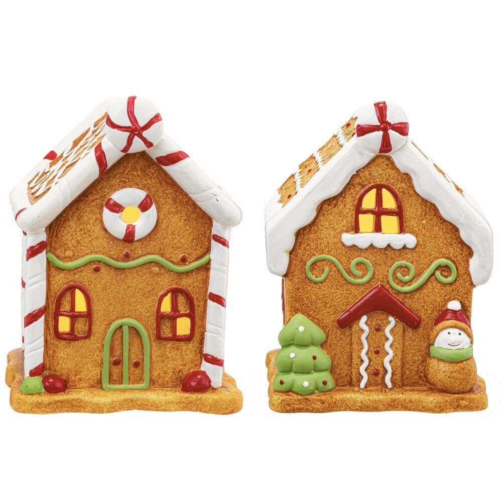 GAEM Фигурка декоративная с подсветкой "Домик пряничный", L10,5 W8,5 H14,5 см, (2хLR44), 2в.