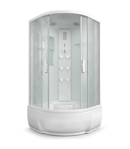 Душевая кабина ER5709TP-C33 900*900*2150 высокий поддон, светлое стекло