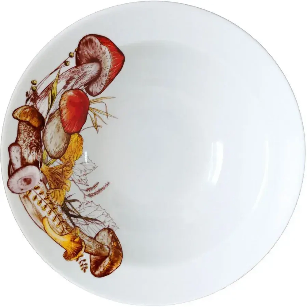 Миска 500 мл Грибы (фарфор) , р.4