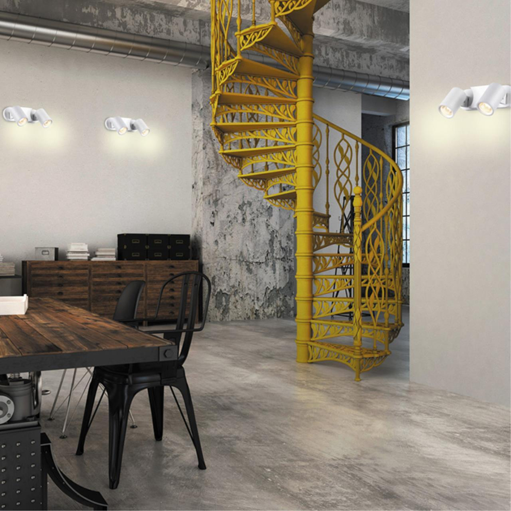 370651 OVER NT19 430 белый Светильник накладной IP20 GU10 2*50W 220V GUSTO