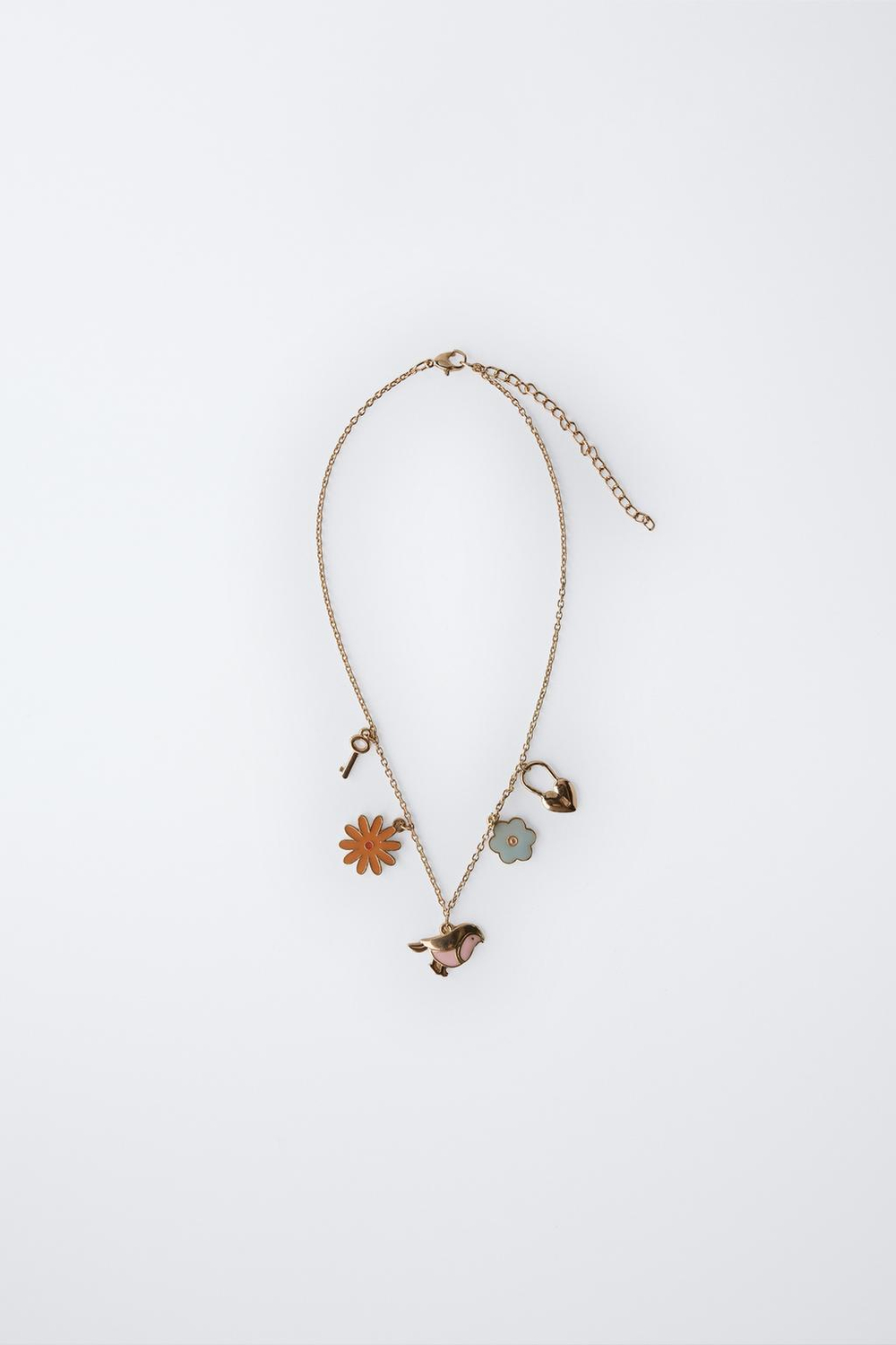 ZARA КОЛЬЕ С ПОДВЕСКАМИ, ЗОЛОТОЙ