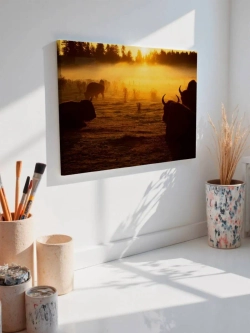 Картина на стену 40 X 50 Зубры