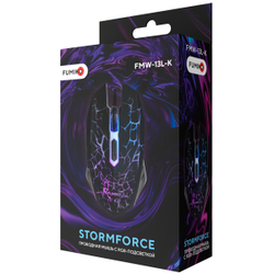 Мышь игровая проводная FUMIKO STORMFORCE с подсветкой черная
