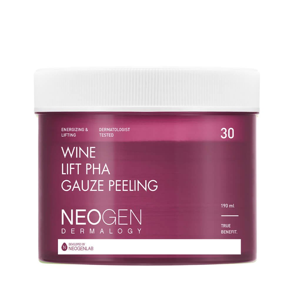 Пилинг-пэды с комплексом кислот NEOGEN Dermalogy Wine Lift PHA Gauze Peeling 30 шт