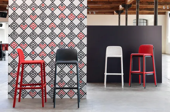 Барный стул Lido красный