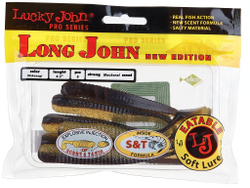 Мягкая приманка Lucky John LONG JOHN 4.2in (107 мм), цвет T36, 6 шт.