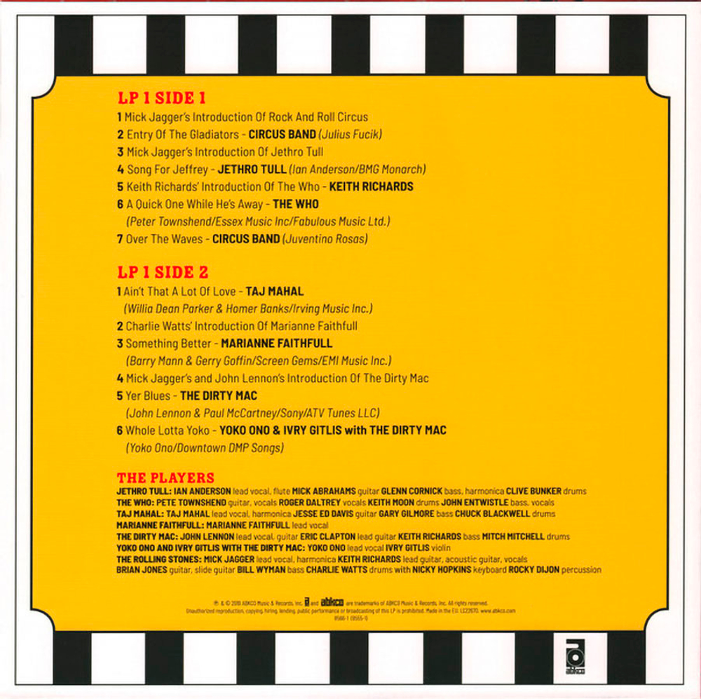 Сборник / The Rolling Stones Rock And Roll Circus (Expanded Edition)(3LP)