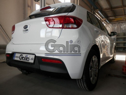 Фаркоп оцинкованный Galia K039C для Kia Rio IV хетчбек 2017-(паспорт и сертификат в комплекте)(без электрики)