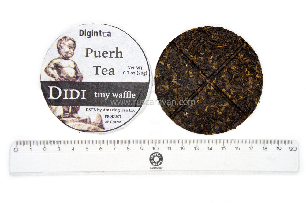 59224 Чай прессованный черный Пуэр Шу "Didi в бамбуке 7 шт", чжутун 140гр