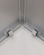 Душевой уголок Cezares MOLVENO-AH-22-120/110-P-Cr, 120х110х195, профиль хром, стекло Punto матовое