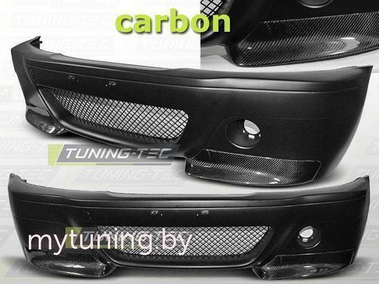 Передний бампер CSL LOOK CARBON для BMW E46 coupe