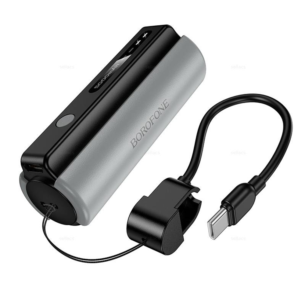 Borofone BJ87 Star портативный аккумулятор с фонариком и кабелем (5000mAh) (Краснодар склад)