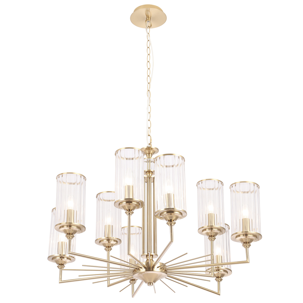 Люстра Crystal Lux GLORIA SP9 BRASS