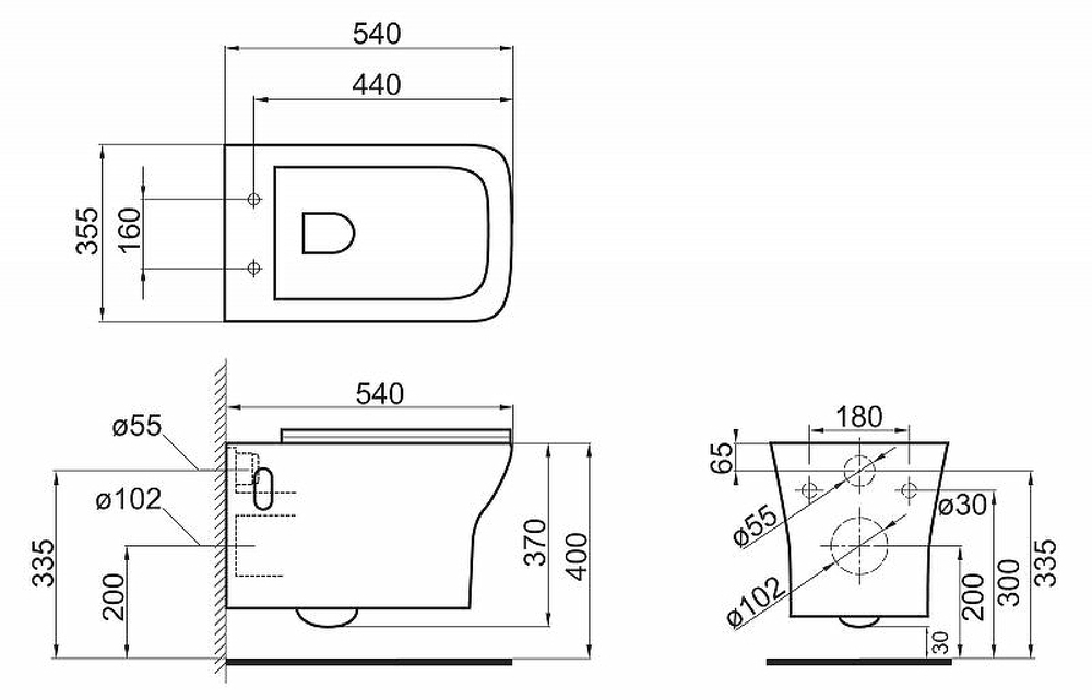 Унитаз BelBagno Romano BB248CHR-SM подвесной без сиденья
