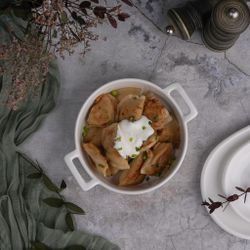 Бульонница 550 мл d 15,8 см h4,5 см с ручками белая фарфор P.L. Proff Cuisine [5]