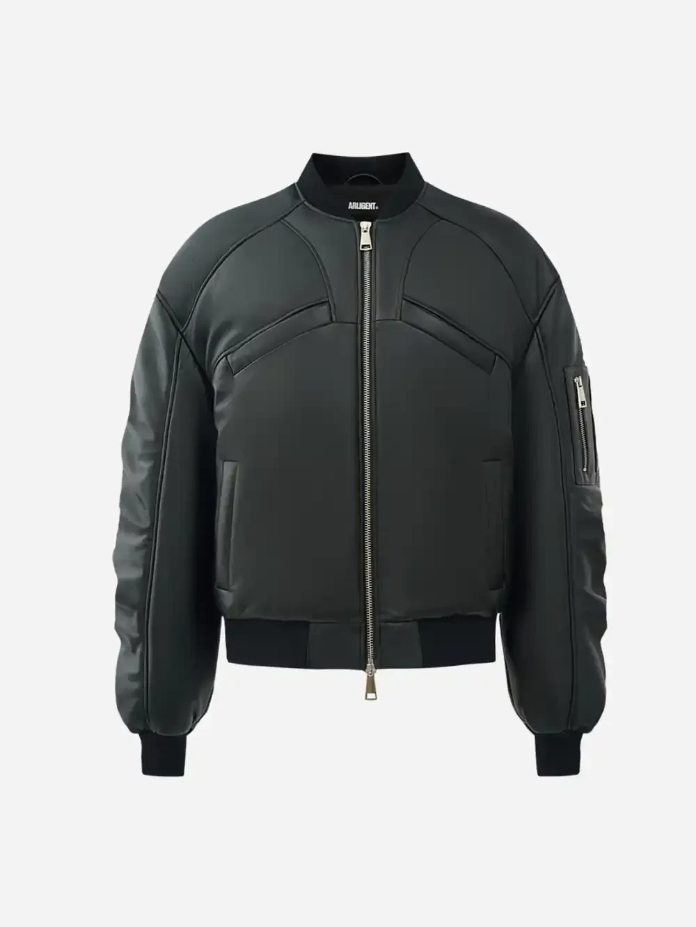 Бомбер из нейлона утепленный