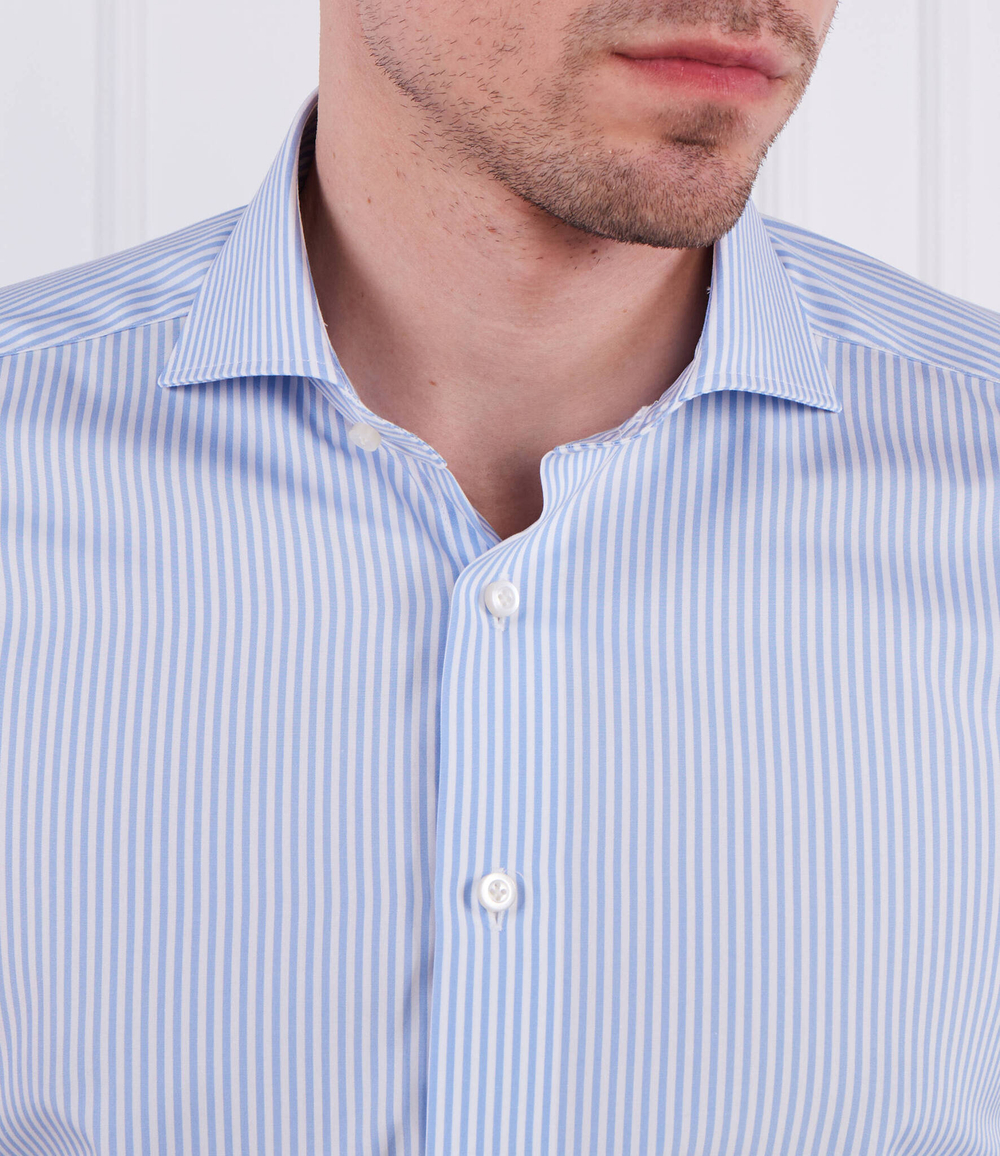 рубашка harvard Emanuel Berg - голубой(HV-Harvard SF4)