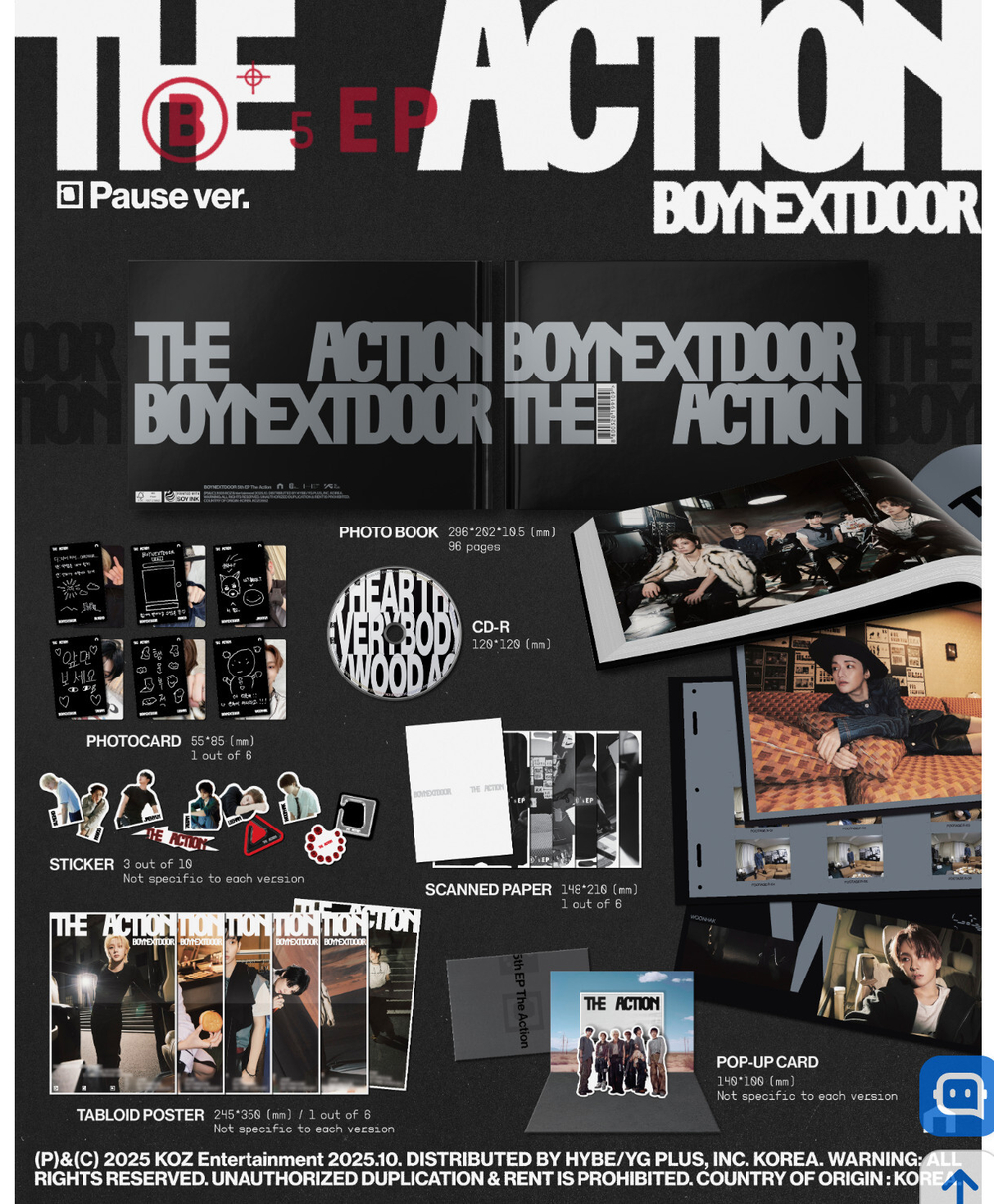 Альбом BOYNEXTDOOR - 5th EP Album [The Action]