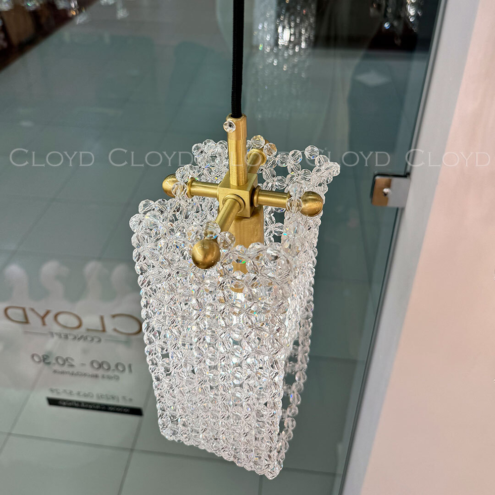 Подвесной светильник Cloyd WITTE P1 / Ø10 см - латунь (арт.11536)