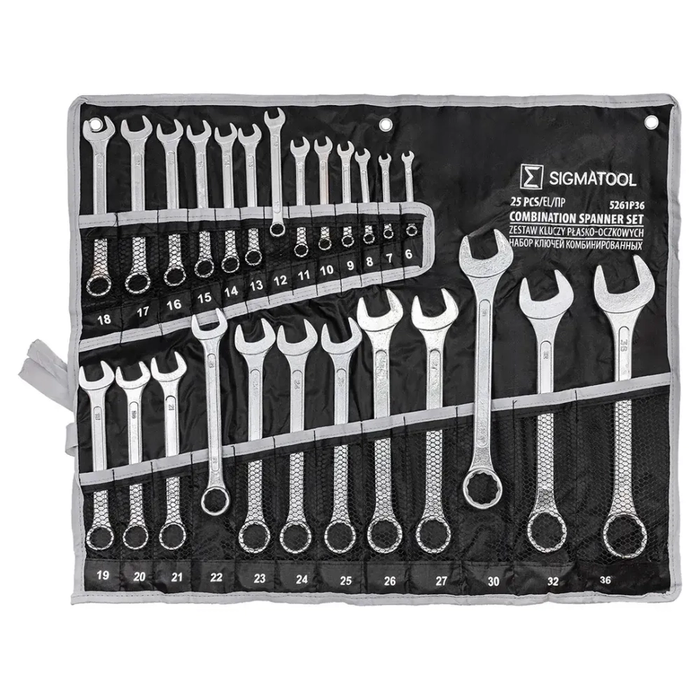 Набор ключей комбинированных 25пр. SIGMATOOL##Sigmatools Sigmatool-5261P36
