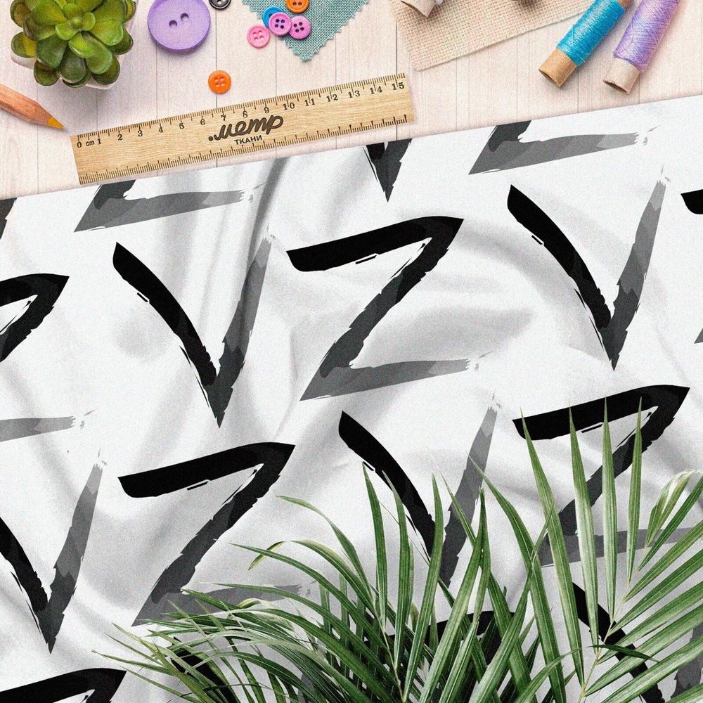 Ткань поплин Z за победой V сила в правде