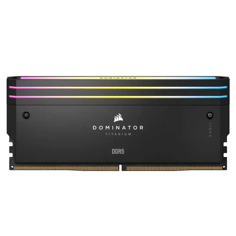 Оперативная память CORSAIR Dominator Titanium RGB, 32 Гб DDR5 (2x16 Гб), CL34, 7200 МГц, (CMP32GX5M2X7200C34)