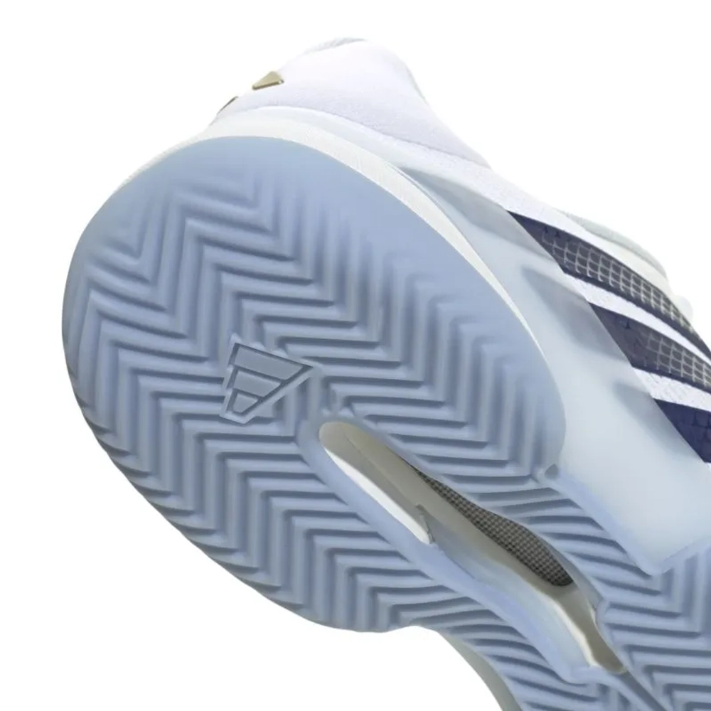 Женские Кроссовки теннисные Adidas Barricade 14 W CL - cloud white/cyber metallic/dark blue