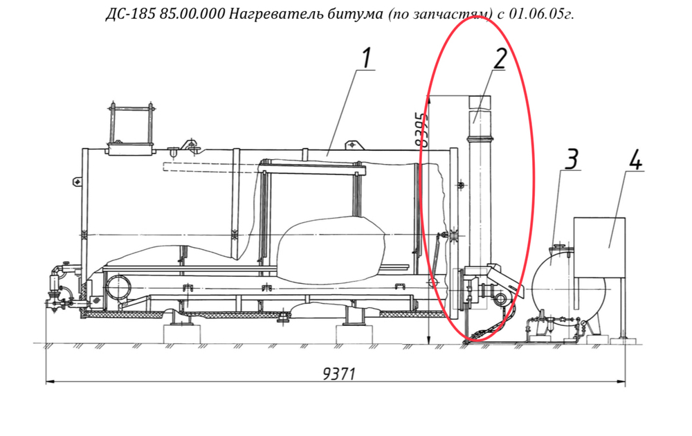 Д506 00.00-30 Труба дымовая