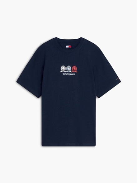 Футболка Tommy Jeans Multi-Crest Logo Dark Navy