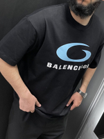 Футболка Balensiaga #H3310 (чёрн.)