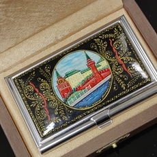 Визитница "Москва" (роспись Палех)