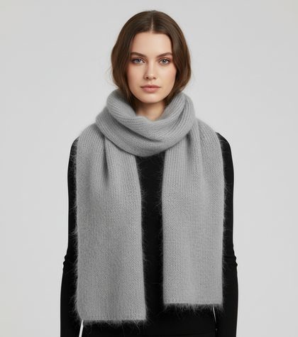 Шарф из кид мохера на шелке, петербуржский