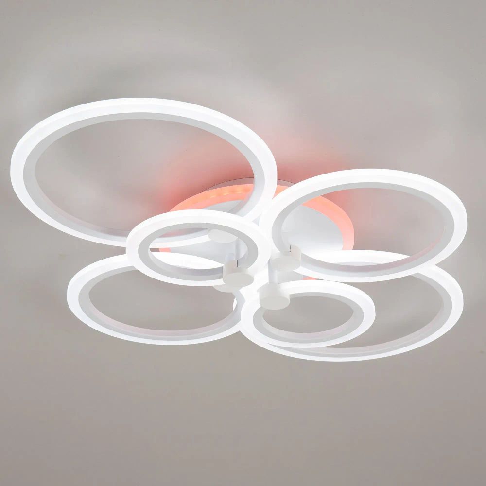 Citilux Сента CL237B160E RGB Люстра с пультом Белая