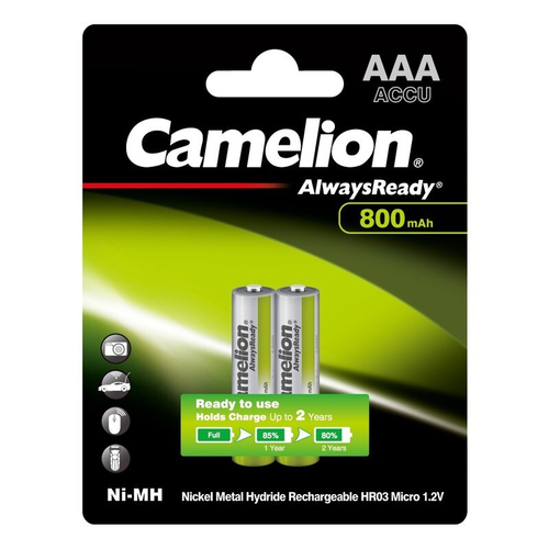 аккумулятор Camelion AAA 800 mAh Ni-Mh BL-2
