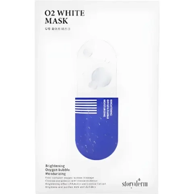 Storyderm Кислородная осветляющая маска с арбутином 25 мл | Silk Mask O2 White
