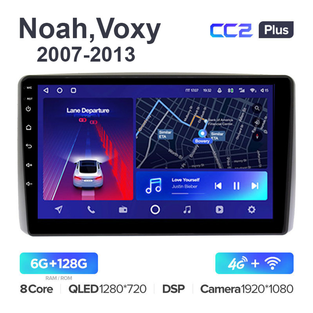 Teyes CC2 Plus 10,2"для Toyota Noah, Voxy 2007-2013