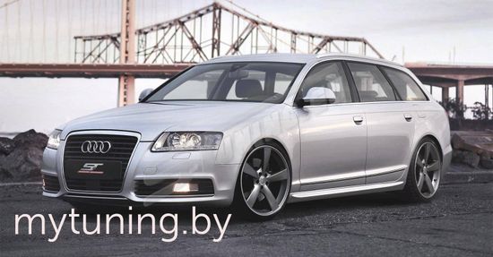 Сплиттера порогов для Audi A6C6