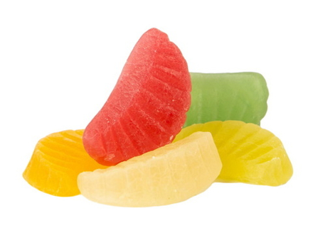 Мармелад "Разноцветные дольки" Красный пищевик