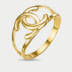 Кольцо женское из желтого золота 585 пробы без вставки (арт. л2104647)