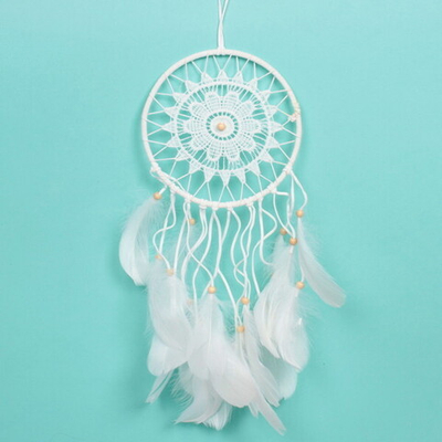 Украшение-оберег «Ловец Снов-Лайт» 16*55см цвет белый