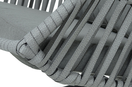 "Капри" подвесное кресло из искусственного ротанга, цвет серый