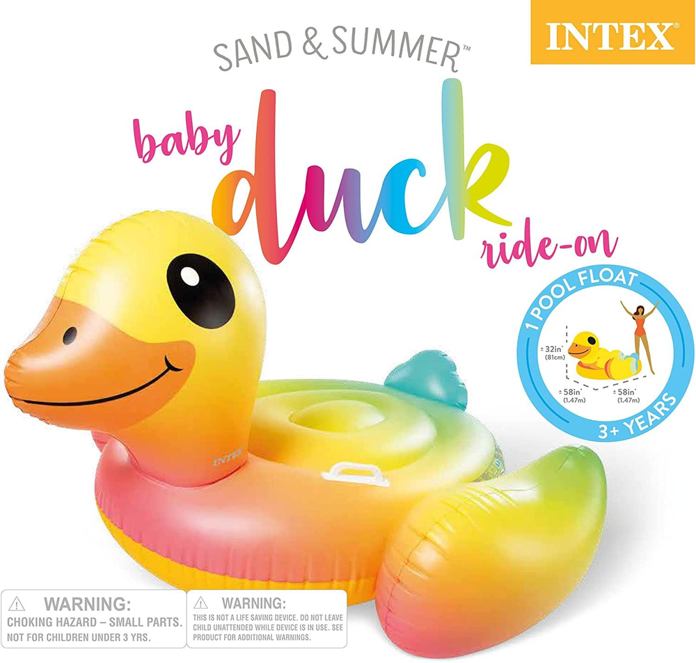 Надувной плот " Желтая утка Омбре " Intex 57556